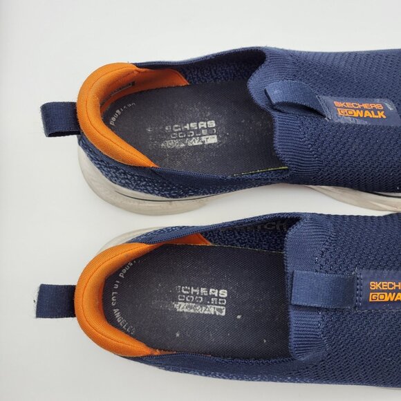 Skechers sz 11 Blue knit Vegan slip on sneakers GO WALK 7 main image 4